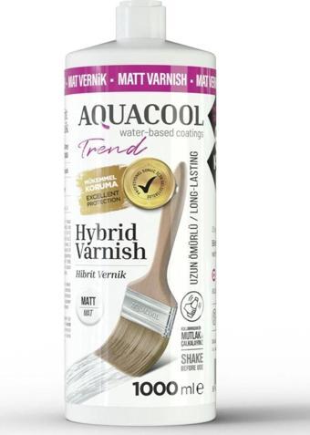 Aquacool Trend Hybrid Varnish Su Bazlı Hibrit Vernik 1000 ml Mat