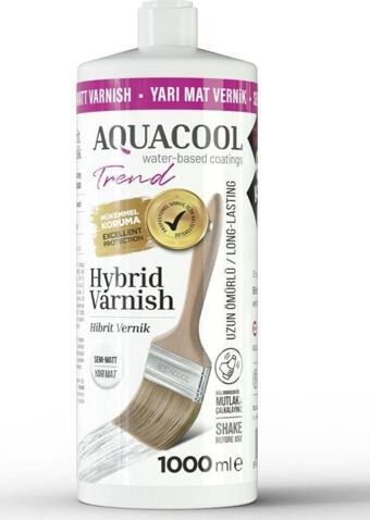 Aquacool Trend Hybrid Varnish Su Bazlı Hibrit Vernik 1000 ml Yarı Mat