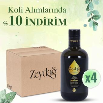 Zeydağ İlk Damla 500 Ml Erken Hasat Soğuk Sıkım Naturel Sızma Zeytinyağı 4'Lü Koli