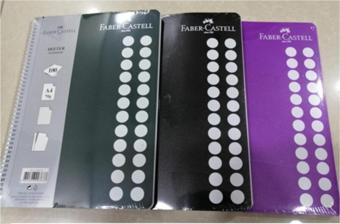 Faber-Castell 100Yp. Kareli Defter Mat Renkler