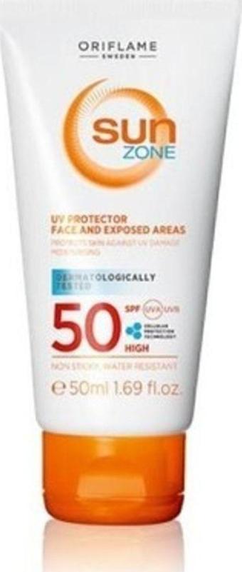 Oriflame Sun Zone Yüz Ve Güneşe Aşırı Maruz Kalan Bölgeler Için Spf 50 Yüksek Korumalı Güneş Kremi