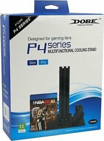 Dobe Playstation 4 Uyumlu Slim Ps4 Pro Fanlı Stand Ve Oyun Kolu Usb Şarjlı Ps4 Şarj Stand