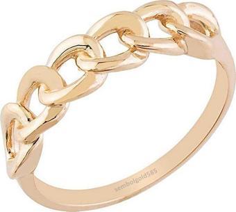 Rose Altın Düğüm Yüzük 14K Gold
