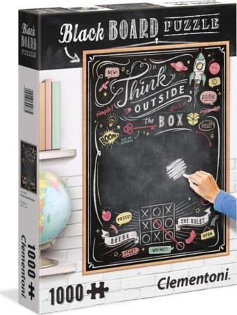 Clementoni Think Outside The Box Black Board 1000 Parça Puzzle 39468