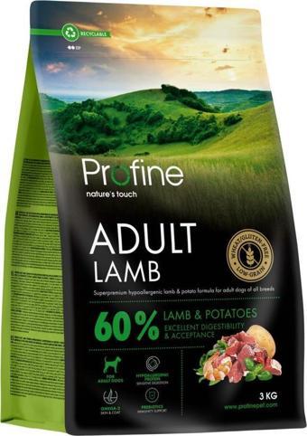 Profine 3kg Gluten Free Adult Lamb Glutensiz Kuzu Etli Yetişkin Köpek Maması