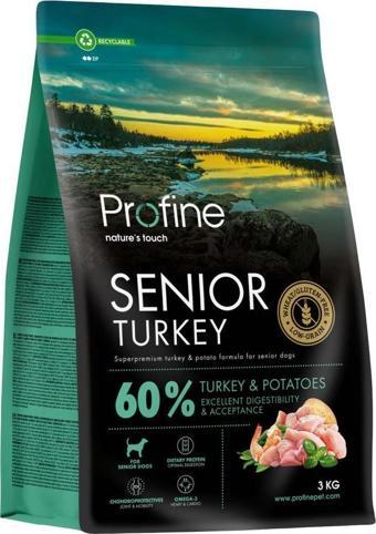 Profine 3kg Gluten Free Senior Glutensiz Hindi Etli Yaşlı Köpek Maması