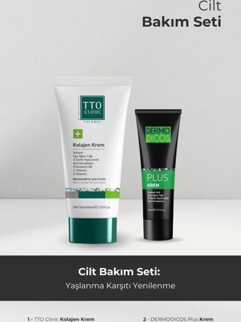 TTO Yaşlanma Karşıtı Set Dermodicos Plus Kolajen Krem