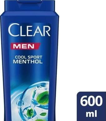 Clear Men Şampuan Cool Sport Mentol 600 ml