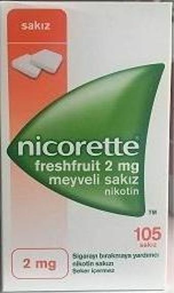 Nicorette Freshfruit 2mg Meyveli 105 Sakız