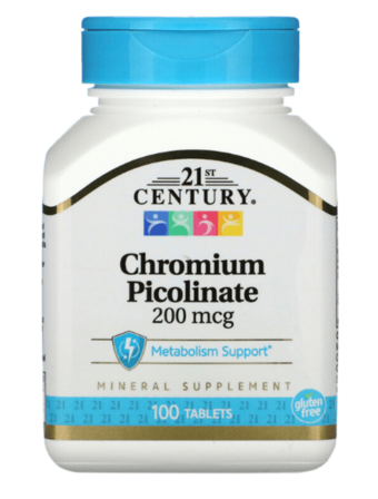 21st Century Chromium Picolinate 200 mcg, 100 Tablet.Usa Menşei 3513