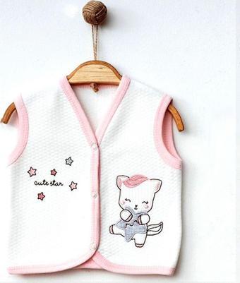 Ekebaby Cute Star Lüks Kapitone Yelek 44116