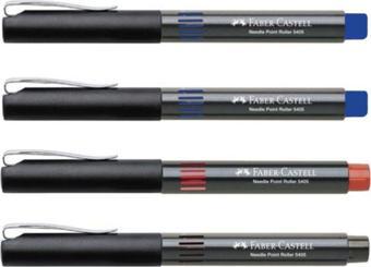 Faber-Castell Roller Kalem 0.5 Mm Iğne Uçlu 2 Mavi + 1 Kırmızı + 1 Siyah