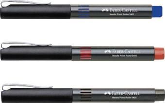 Faber-Castell Roller Kalem 0.5 Mm Iğne Uçlu 1 Mavi + 1 Kırmızı + 1 Siyah