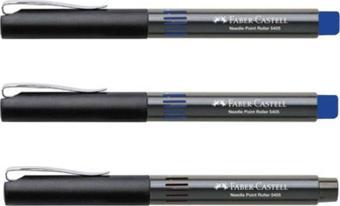Faber-Castell 5405 Roller Kalem 0.5 Mm Iğne Uçlu 2 Mavi 1 Siyah