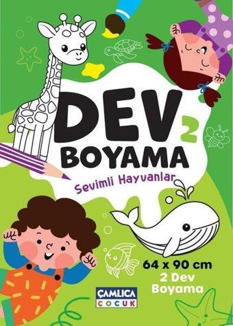 Dev Boyama 2 - Sevimli Hayvanlar - Çamlıca Çocuk Yayınları