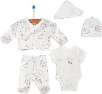 HelloBaby Yenidoğan 5 Parça Prematüre Set Unisex (5li)