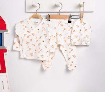 Tiffany Baby Apricot Theme 3'lü Bebek Zıbın Seti 2455078