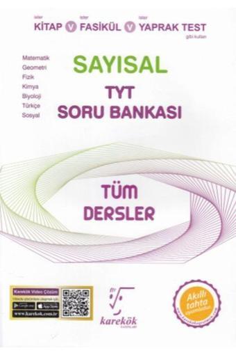 Karekök Eğitim Yayınları Tyt Tüm Dersler Sayısal Soru Bankası Yeni - Karekök Eğitim Yayınları
