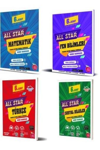 Newton Yayınları 6. Sınıf Matematik+Fen+Türkçe+Sosyal All Star Soru Bankası 4 Kitap - Newton Yayınları