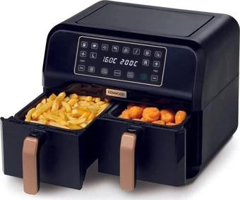 Kenwood Hfp70.000Bk Dual Air Fryer Bk Copper Fritöz