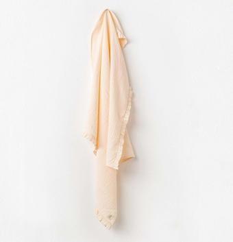 andywawa Ac24677 Blanket 95X85 Müslin Pretty Flowers Bebek Battaniye Salmon