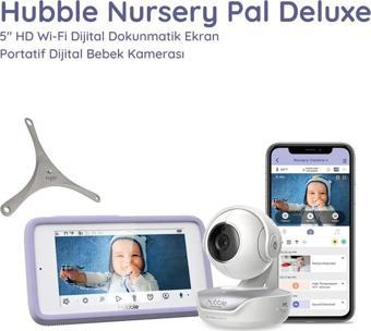 Hubble Nursery Pal Deluxe 5” Hd Wi-Fi Dokunmatik Ekran Portatif Dijital Bebek Kamerasıs