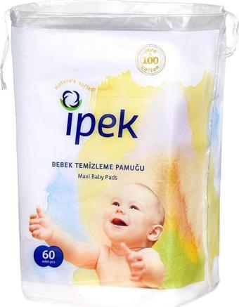 İpek Maxi Bebek Temizleme Pamuğu 60 Lı