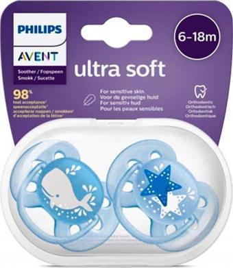 Philips Avent Scf223/03 Ultra Soft Silikon Emzik 6-18 Ay Erkek