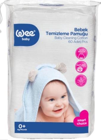 Wee Baby Unisex Bebek Temizleme Pamuğu 60Lı K:321