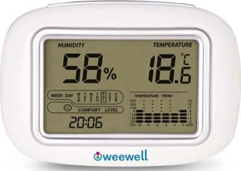 WEEWELL Oda İçi Dijital Nem Ve Sıcaklık Ölçer Higro Termometre Whm140