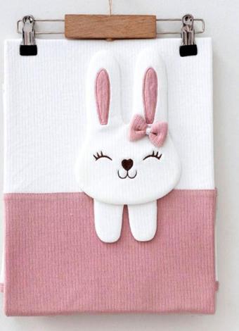 Ekebaby Bunny Lüx Penye Bebek Battaniyesi 85x90 Cm