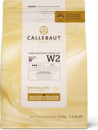 Callebaut W2 Beyaz Drop Çikolata 2,5 Kg