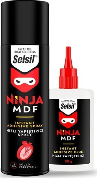 Selsil Ninja Mdf Kit Hızlı Yapıştırıcı 400 100 Ml