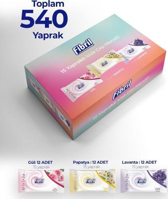 Fibril 36 Paket Cep Islak Mendili 36X15 Li Paket 540 Yaprak