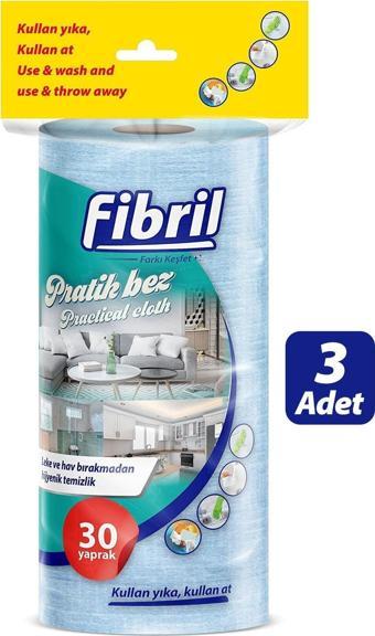 Fibril Çok Amaçlı Pratik Rulo Bez 30 Yaprak X 3 Adet