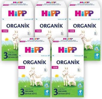 Hipp 3 Organik Keçi Sütü Bazlı Devam Sütü 400 gr x 5 Adet