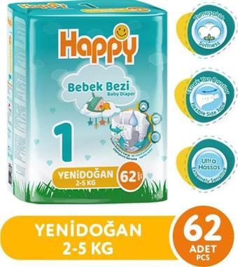 Happy Bebek Bezi Yenidoğan 1 No 62 li