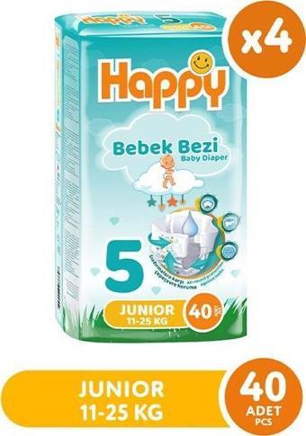 Happy Bebek Bezi Junior 5 No 40 lı x 4 Adet