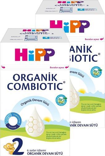 Hipp 2 Organik Bebek Sütü Combiotic 600 gr x 2 Adet