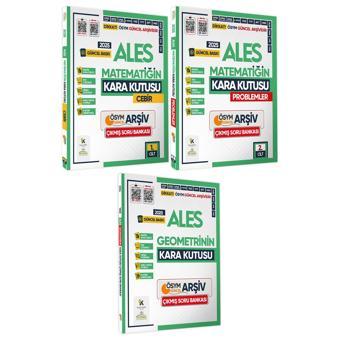 2025 ALES Kara Kutu Matematik 1.-2.Cilt ve Geometri Çıkmış Soru Bankası K. Özetli Video/PDF Çözümlü - Karakutu Yayınları
