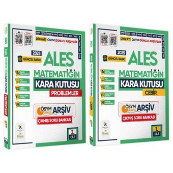 2025 ALES MATEMATİK Kara Kutu 1.-2.Cilt ÖSYM Çıkmış Soru Bankası 2li Set Video/PDF Çözümlü - Karakutu Yayınları