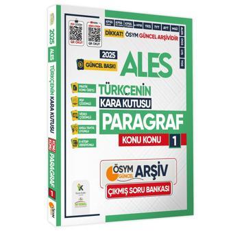 2025 ALES Türkçenin Kara Kutusu PARAGRAF 1 KONU KONU ÖSYM Çıkmış Soru Bankası Video/PDF Çözümlü - Karakutu Yayınları