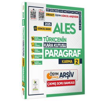 2025 ALES Türkçenin Kara Kutusu PARAGRAF 2 KARMA ÖSYM Çıkmış Soru Bankası K.Özetli Video/PDF Çözümlü - Karakutu Yayınları