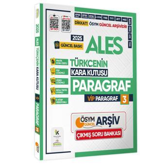 2025 ALES Türkçenin Kara Kutusu PARAGRAF 3 VİP ÖSYM Çıkmış Soru Havuzu Bankası Video/PDF Çözümlü - Karakutu Yayınları