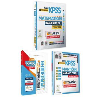 2025 KPSS Kara Kutu Matematik TEK KİTAP ALTIN SET 3lü ÖSYM Çıkmış Soru Konu Özetli PDF/Video Çözümlü - Karakutu Yayınları