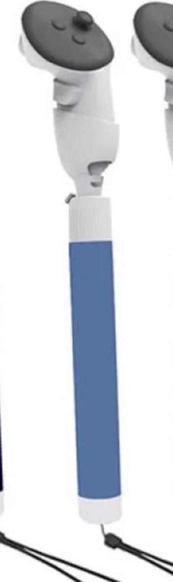 Meta Quest 3 Handle Grip Kol Kavrama Aparatı 2'li Set  Mavi Renk