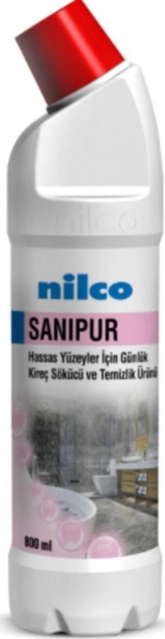 nilco Sanipur 800 Ml Hassas Yüzeyler Için Kireç Sökücü Ve Temizlik Ürünü