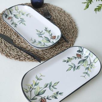 Keraart Çiçek Bahçesi Noyan Kayık Tabak 28 Cm 2 Adet 18941