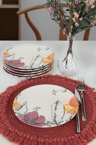 Keraart Lilia Pasta Tabağı 20 Cm 6 Adet - 19176