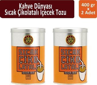 Kahve Dünyası Teneke Sıcak Çikolata 400 gr x 2 Adet